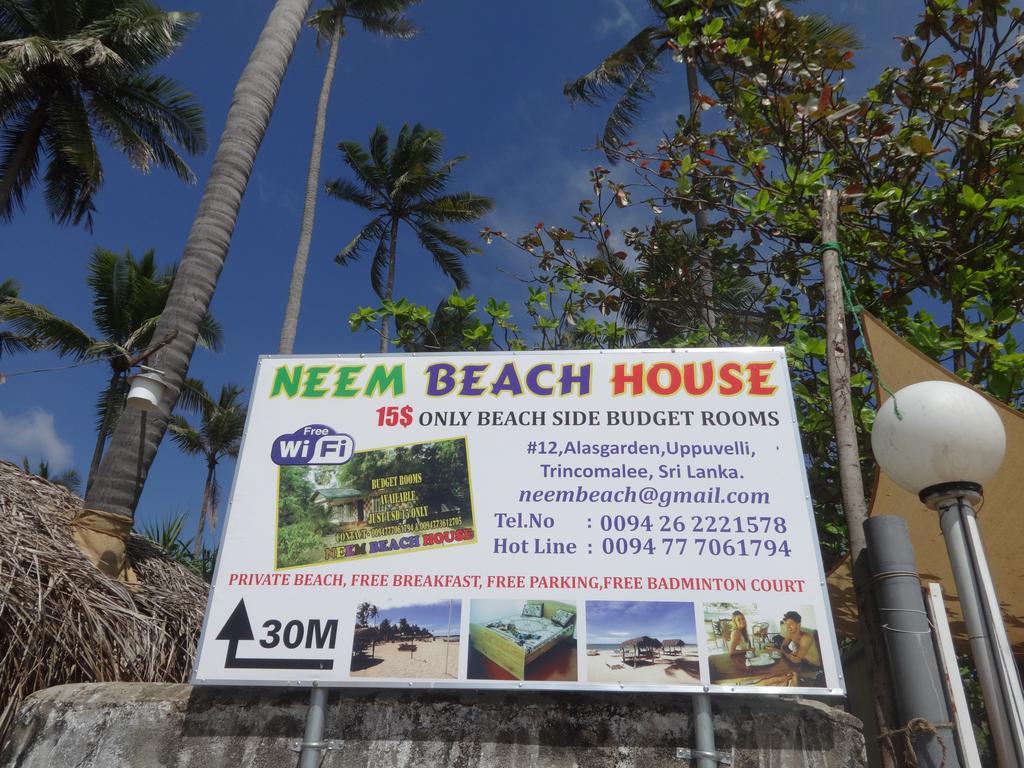 Neem Beach House Trincomalee Esterno foto